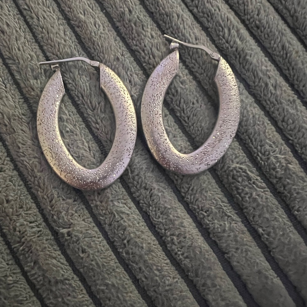 Silver hoop Earrings